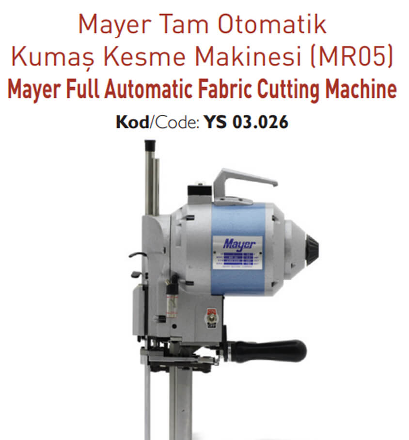 Mayer Tam Otomatik Kumaş Kesme Makinesi (MR05)